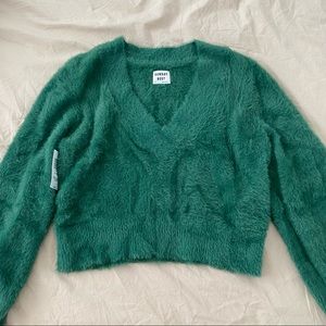 Sunday Best Kitten V-neck Sweater